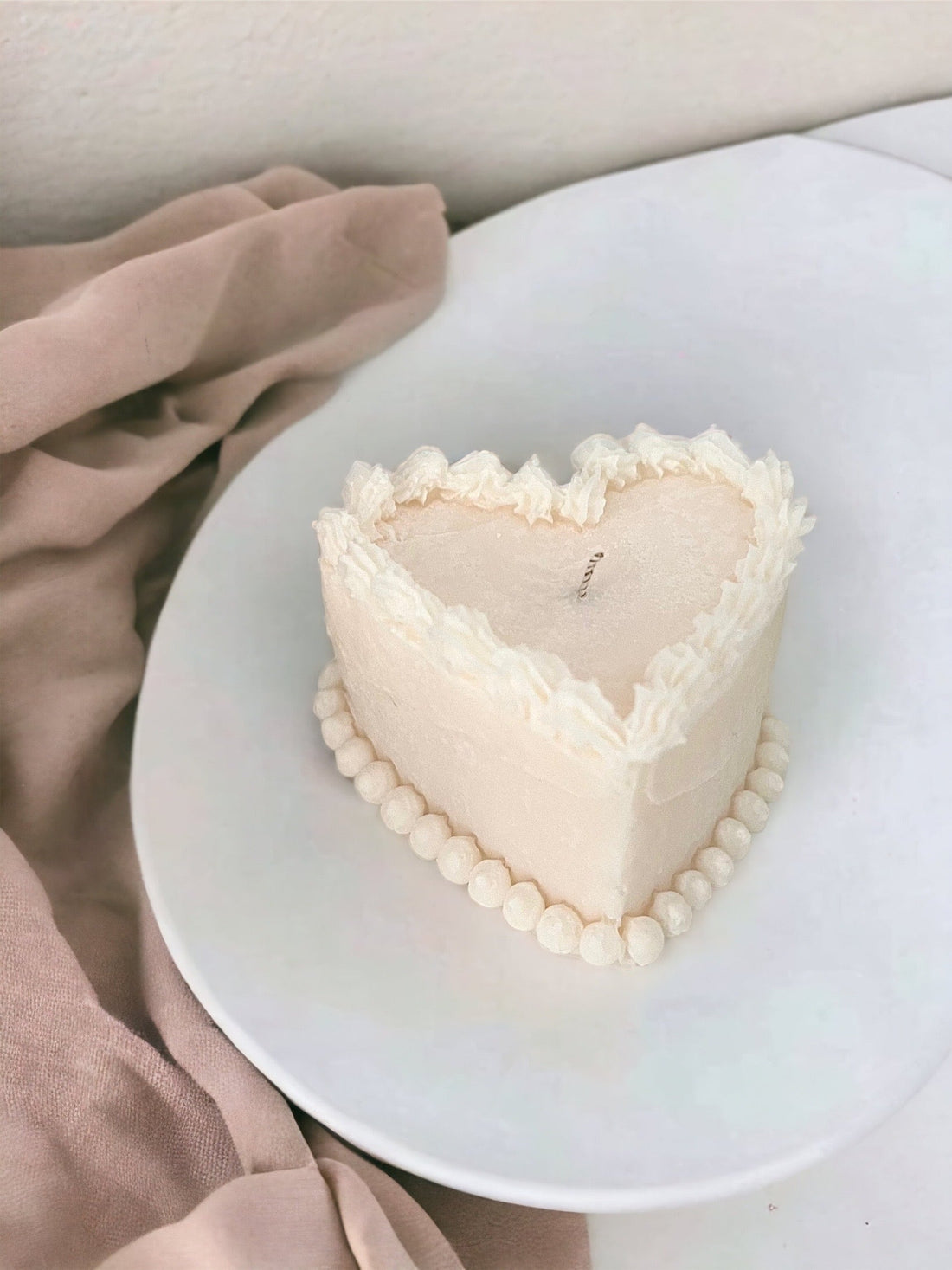 Heart Cake Candle