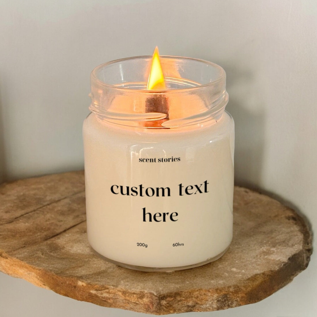 Custom Text Candle