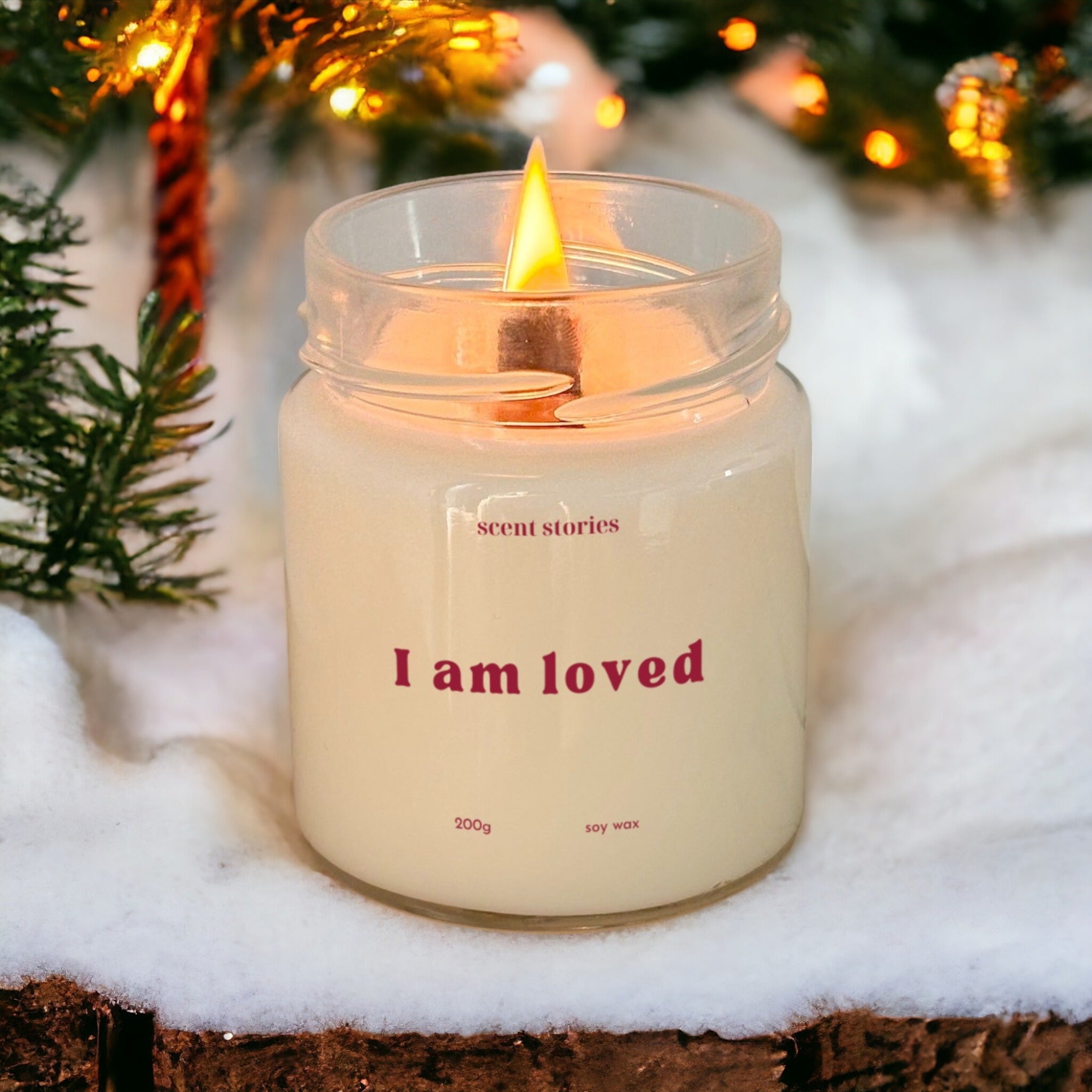I am loved - candle